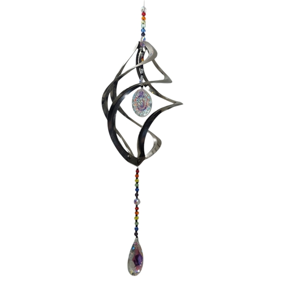 Lylas Boutique Other - 🔥🔥 Silver Wind Spinner with Colorful Beads